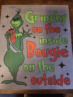 "GRINCHY & BOUGIE" 💚 DTF TRANSFER SHEET